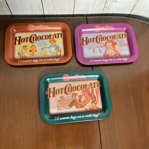 Carnation Hot Chocolate Decorative Trays